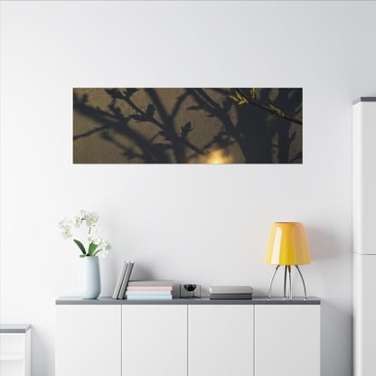 Bold Shadow Play Canvas Art - Moody Minimal Dark Japandi