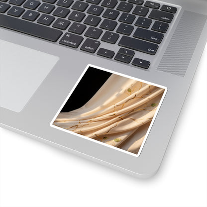 Silk Drape Sticker | Spring Kintsugi Crackle Gold Art