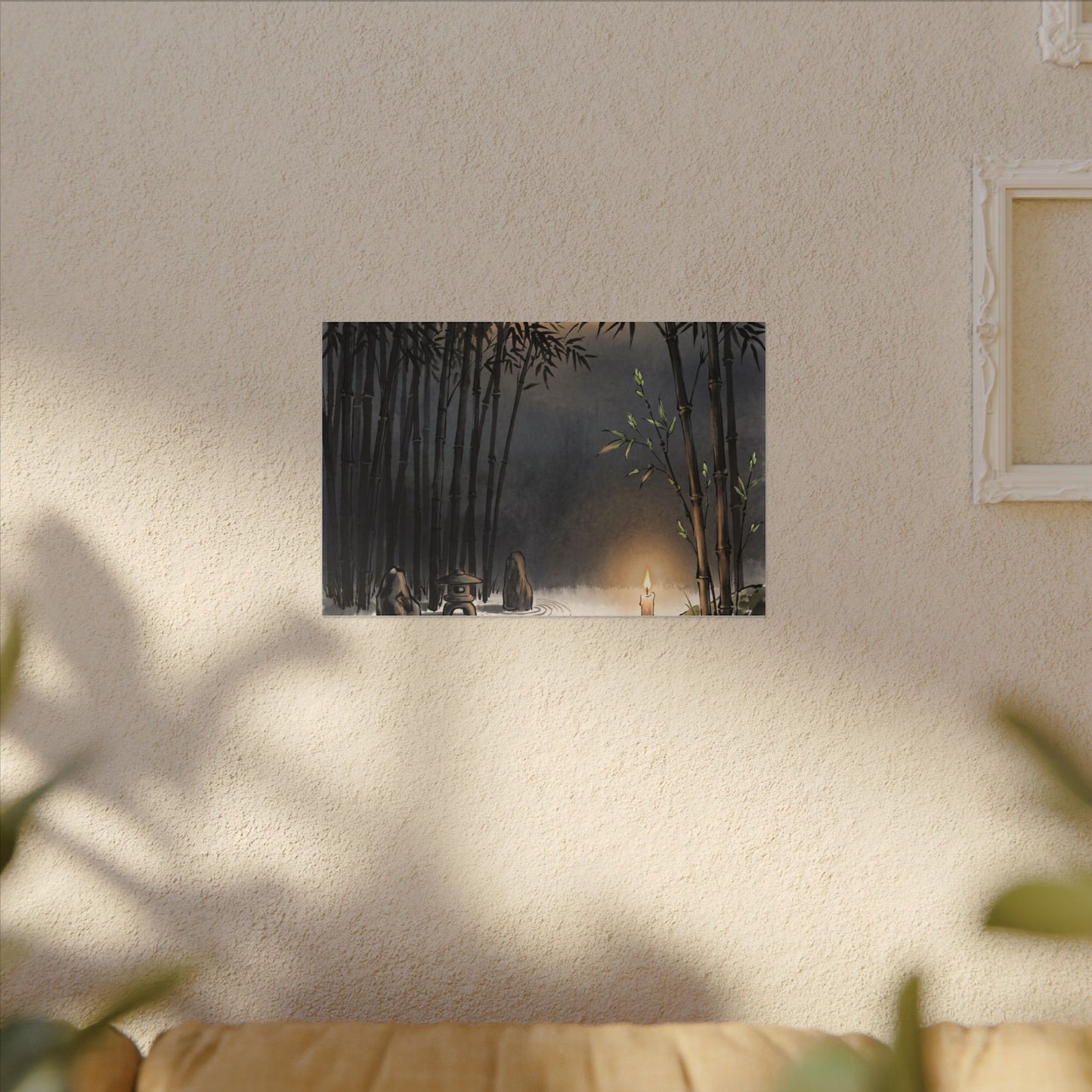 Tranquil Bamboo Grove Canvas Art - Karesansui Zen