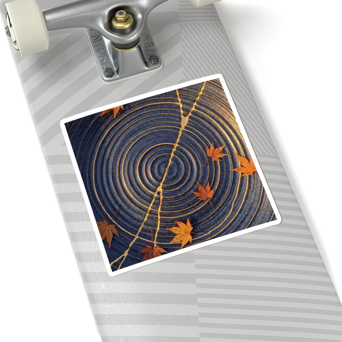 Golden Hour Water Ripple Sticker - Kintsugi Datsuzoku Art Print