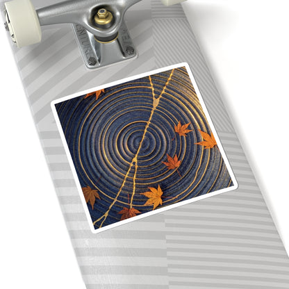 Golden Hour Water Ripple Sticker - Kintsugi Datsuzoku Art Print