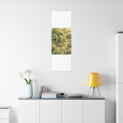 Datsuzoku Stone Lantern Canvas Art - Japandi Watercolor