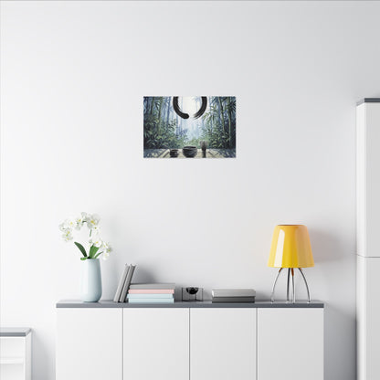 Seijaku Tea Ceremony Canvas Art - Zen Enso