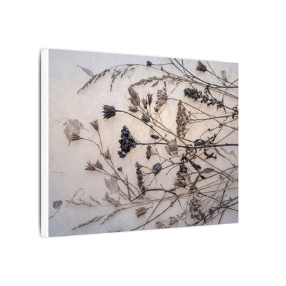 Elegant Dried Flowers Canvas Art - Japanese Pattern Japandi