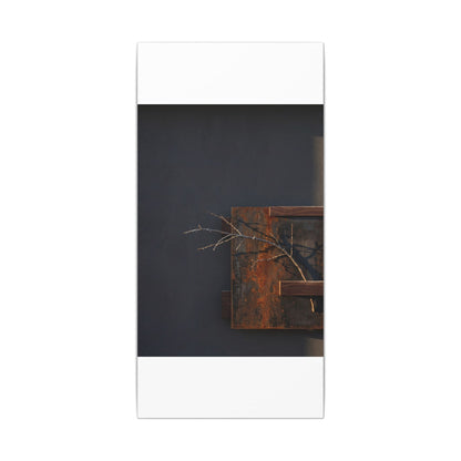 Ma Rust Patina Canvas Art - Dark Japandi Dark Texture