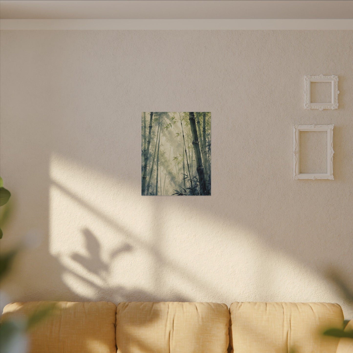 Bamboo Grove Spring Canvas Art | Zen Serene Design