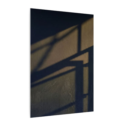 Sophisticated Shadow Play Canvas Art - Moody Minimal Dark Japandi