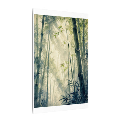 Bamboo Grove Spring Canvas Art | Zen Serene Design