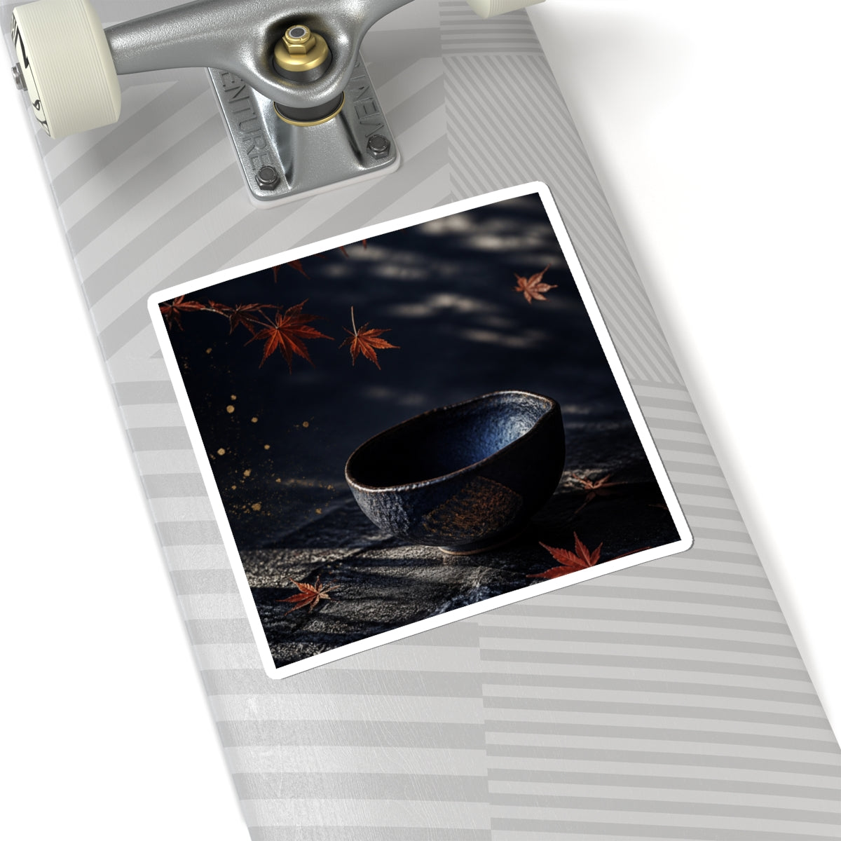 Ceramic Bowl Autumn Sticker | Dark Japandi Luxurious Design
