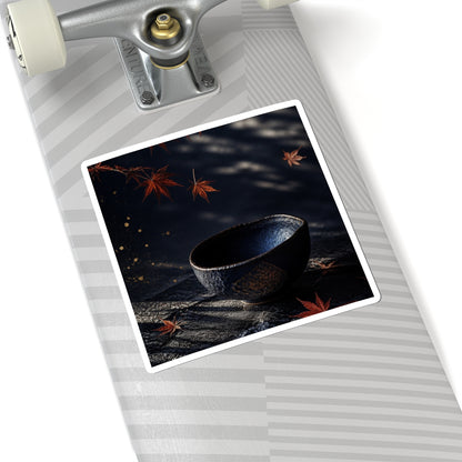Ceramic Bowl Autumn Sticker | Dark Japandi Luxurious Design