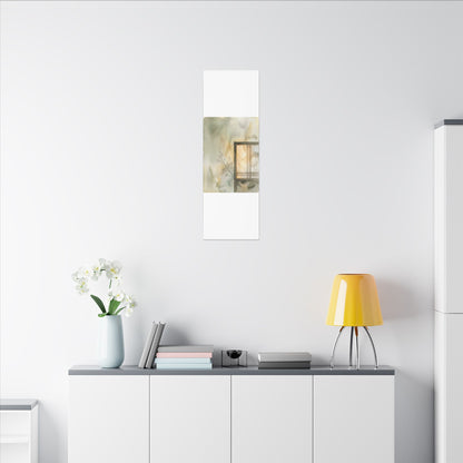 Ma Shoji Screen Canvas Art - Japandi Watercolor
