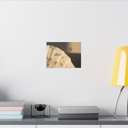 Paper Fold Gold Vein Canvas Art | Healing Kintsugi Art