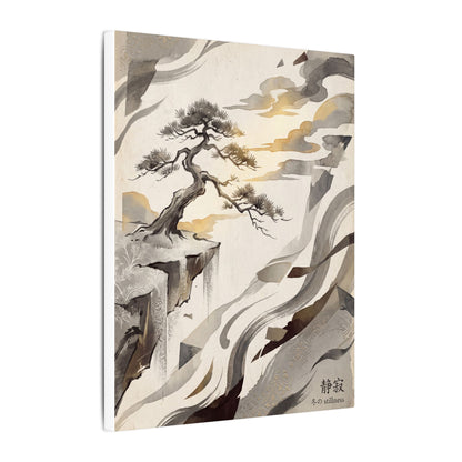 Golden Hour Pine Tree Canvas Art - Japandi Seijaku
