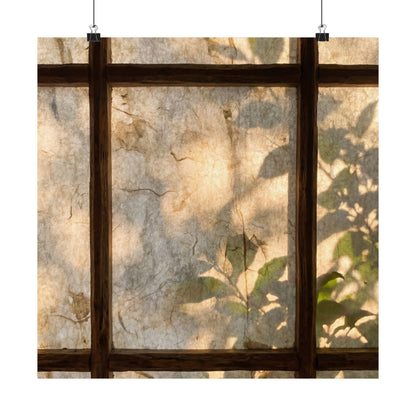 Shoji Screen Wall Art Print | Summer Japandi Texture Art