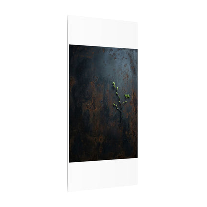 Rust Patina Moody Minimal Canvas Art | Moody Dark Japandi Art
