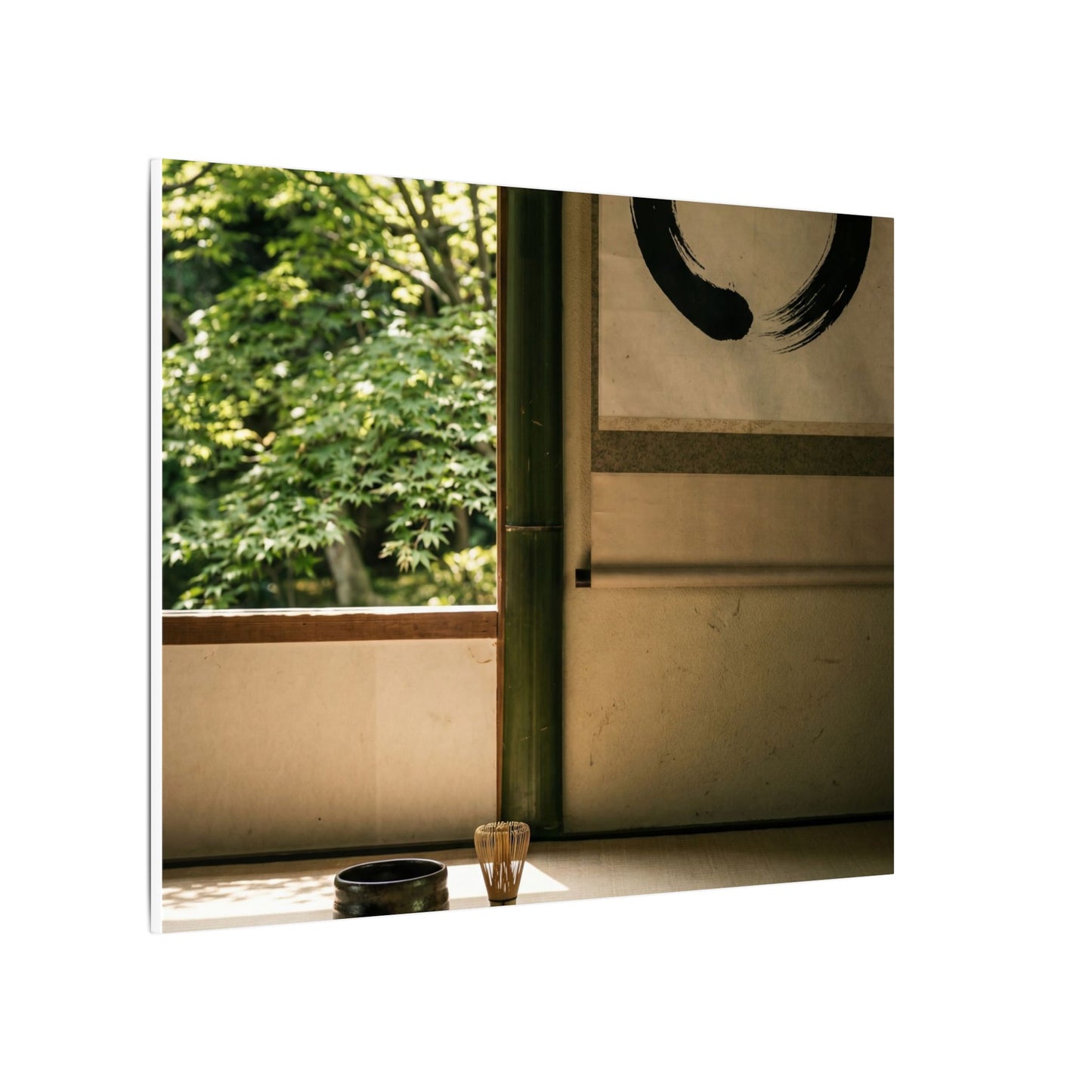 Tea Ceremony Enso Canvas Art | Serene Zen Art