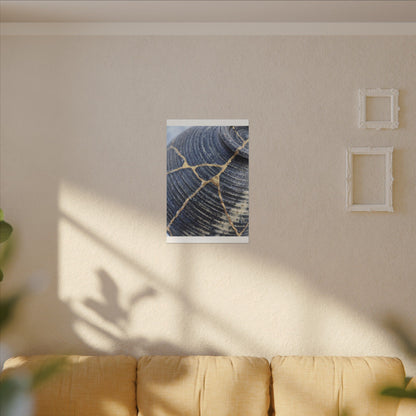 Shibui Water Ripple Canvas Art - Kintsugi Gold Repair