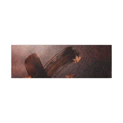 Moody Ink Brushstroke Canvas Art - Moody Minimal Dark Japandi