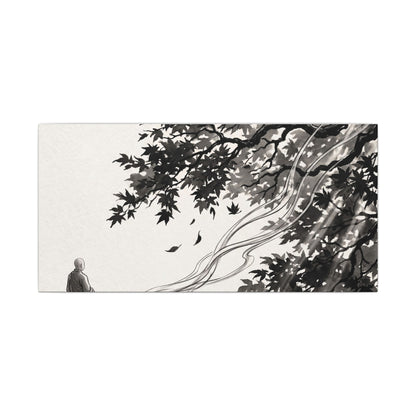 Serene Incense Smoke Canvas Art - Ukiyo E Inspired Zen