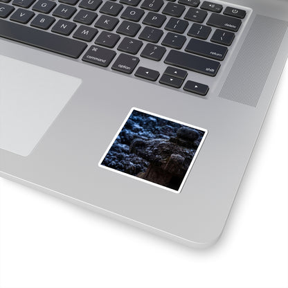 Dark Japandi Stone Lantern in Moonlight | Shadow Zen Sticker