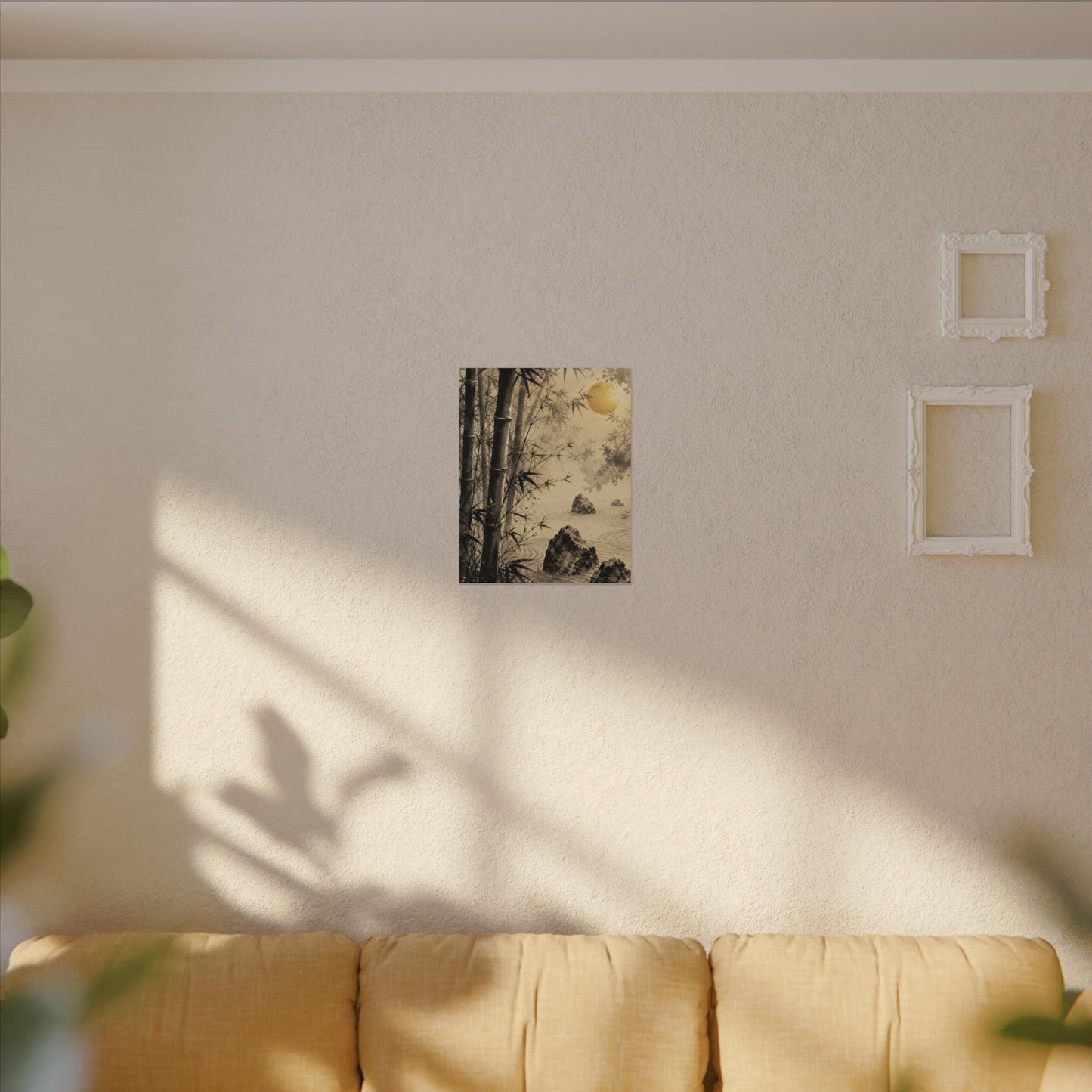 Peaceful Bamboo Grove Canvas Art - Karesansui Zen