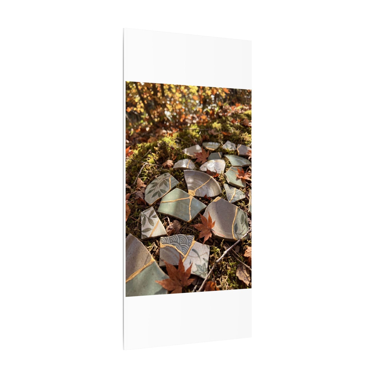 Broken Pottery Japanese Pattern Canvas Art | Elegant Japandi Art