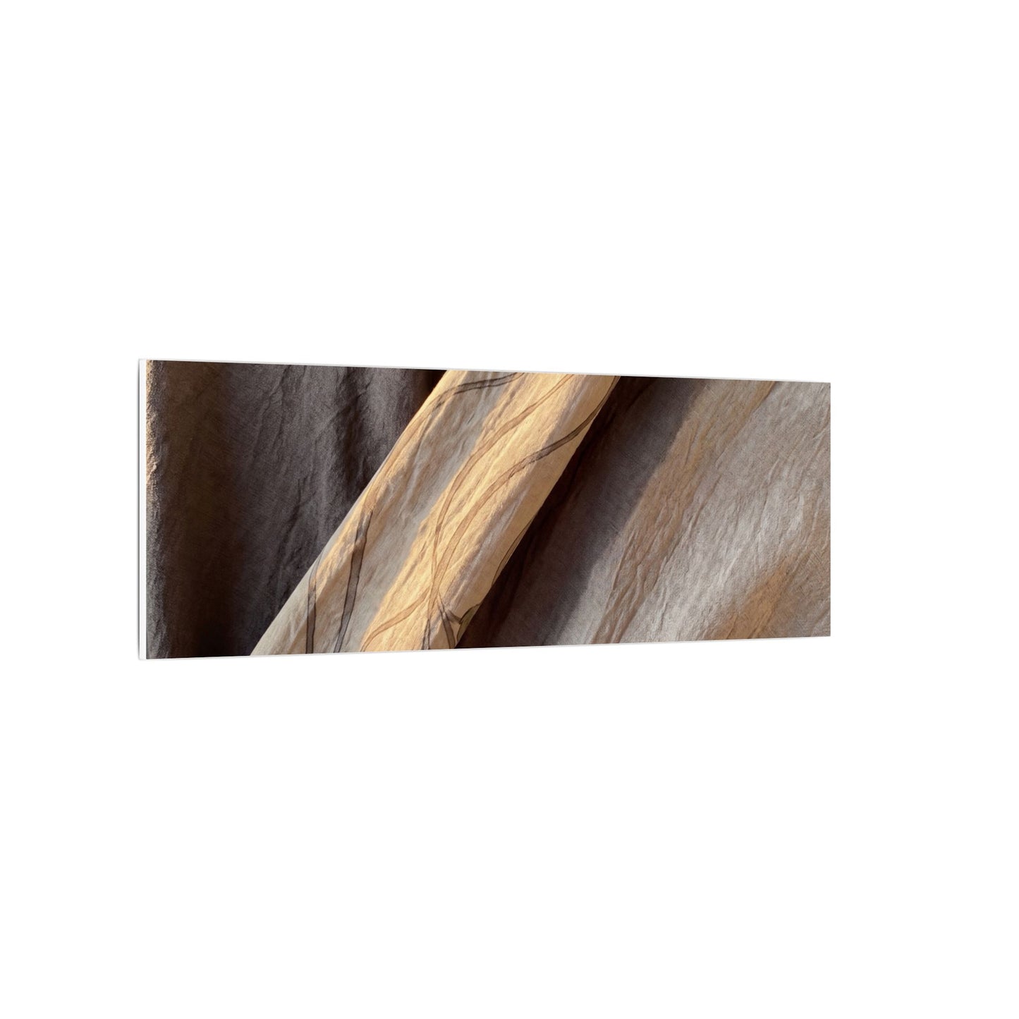 Warm Silk Drape Canvas Art - Japanese Pattern Japandi
