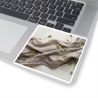 Silk Drape Spring Sticker | Japandi Cozy Design