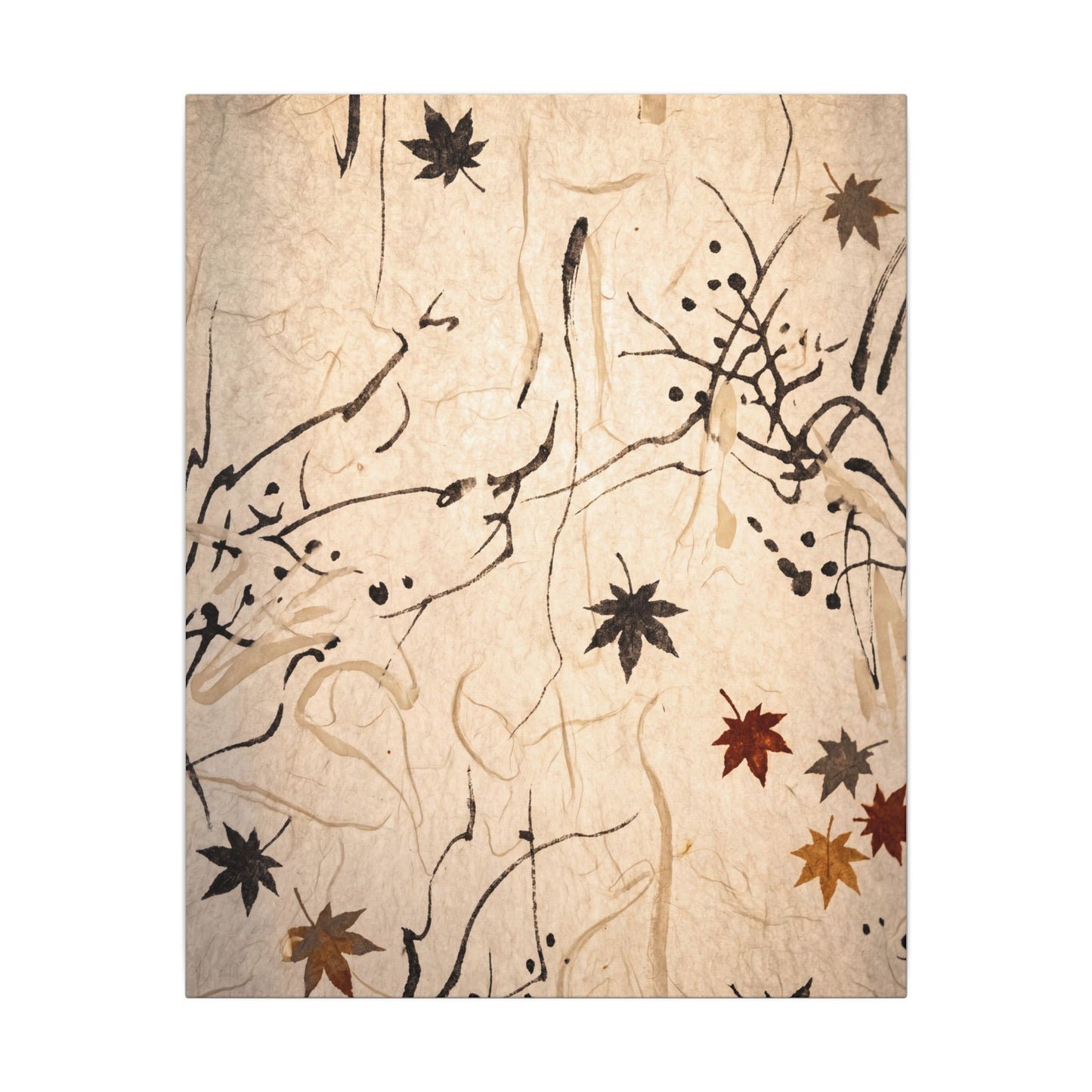 Golden Hour Shoji Screen Canvas Art - Japandi Fukinsei