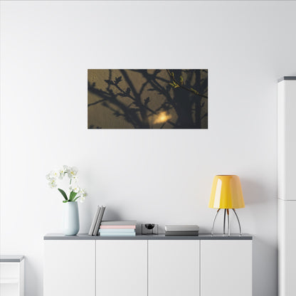 Bold Shadow Play Canvas Art - Moody Minimal Dark Japandi
