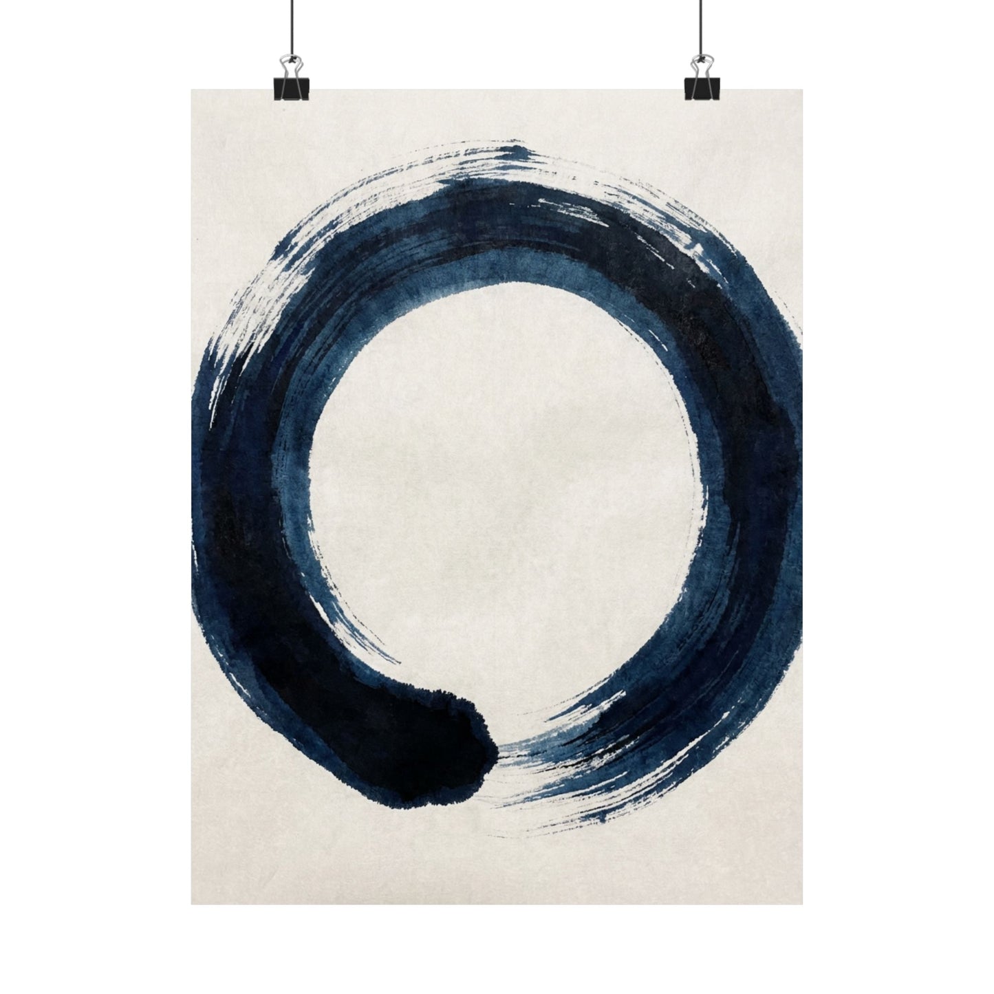 Balanced Meditation Zen Enso Wall Art Print | Balanced Meditation Enso Art Print