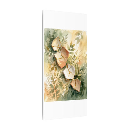 Japandi Broken Pottery in Golden Hour | Watercolor Canvas Art