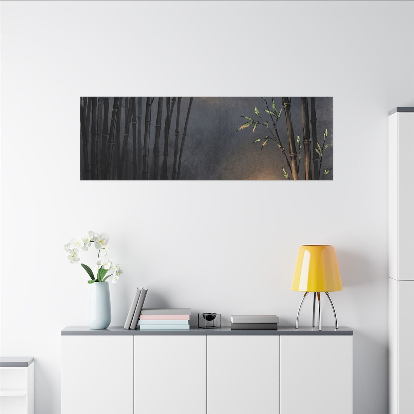 Tranquil Bamboo Grove Canvas Art - Karesansui Zen