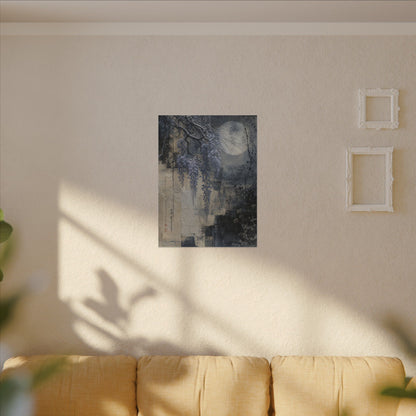 Winter Wisteria Texture Canvas Art | Elegant Decor
