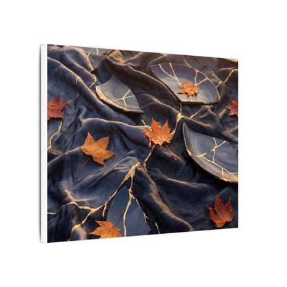 Golden Hour Silk Drape Canvas Art - Kintsugi Shibui