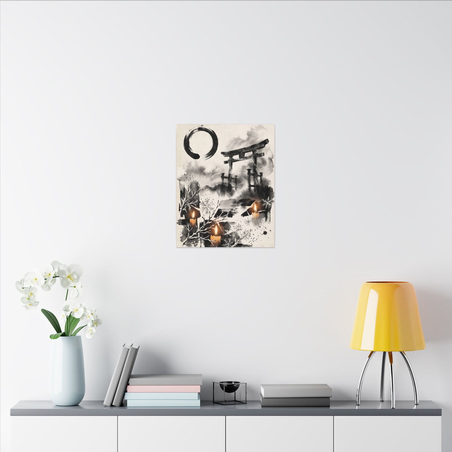 Candlelight Torii Gate Canvas Art - Zen Datsuzoku