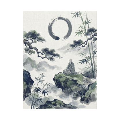 Zen Sumi-e Canvas Art
