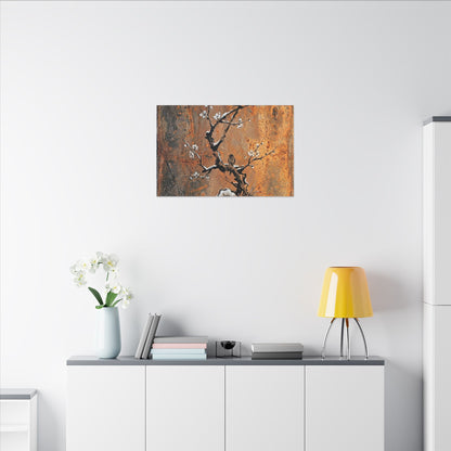 Datsuzoku Rust Patina Canvas Art - Zen Sumi E