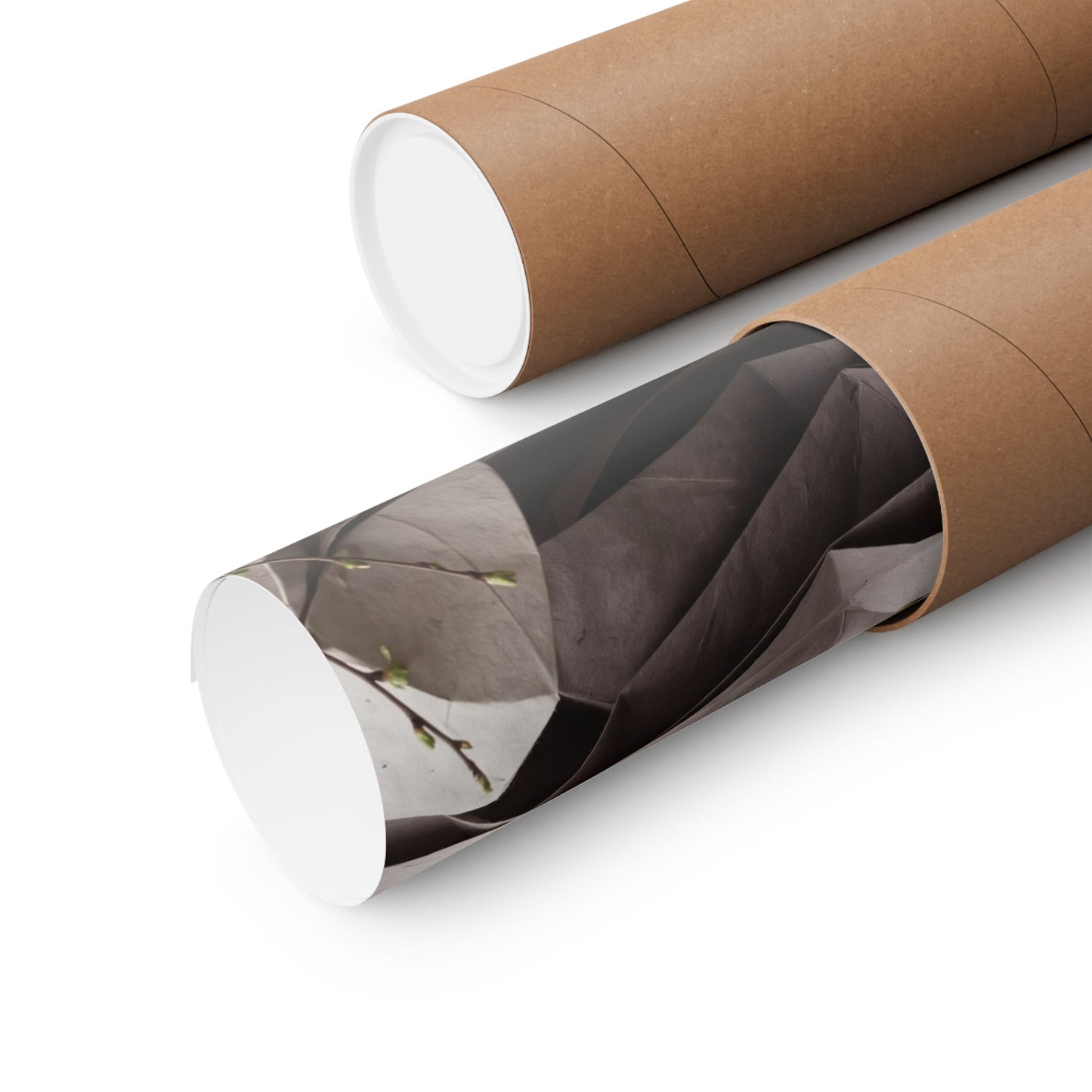 Paper Fold Texture Wall Art Print | Earthy Japandi Art