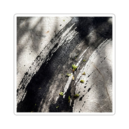 Wooden Bridge Sticker | Spring Dark Japandi Moody Minimal Art