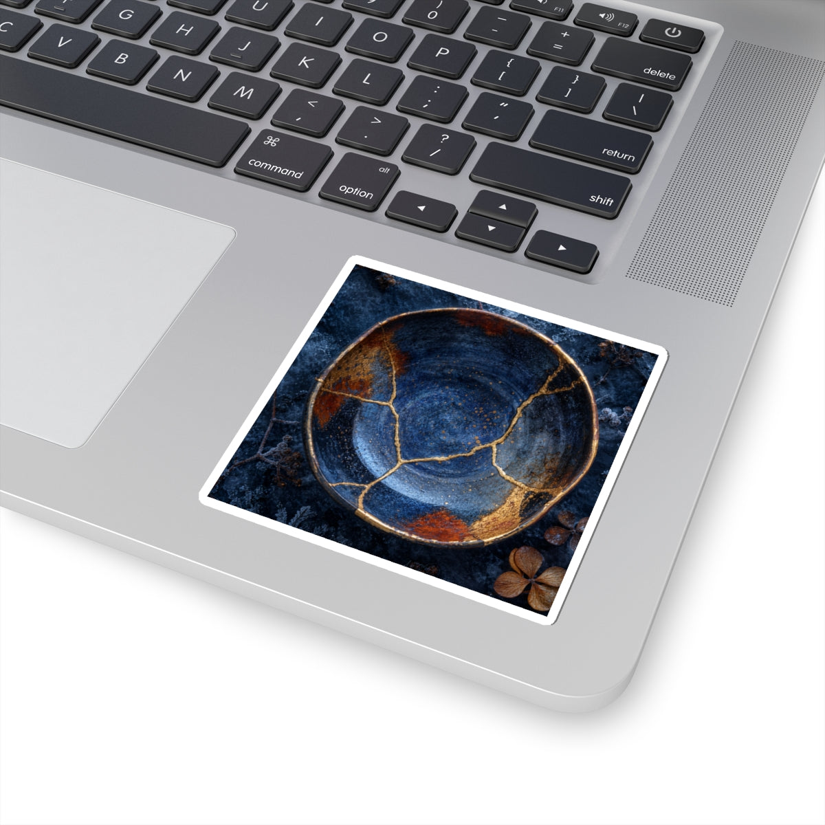 Beautiful Ceramic Bowl Sticker - Crackle Gold Kintsugi