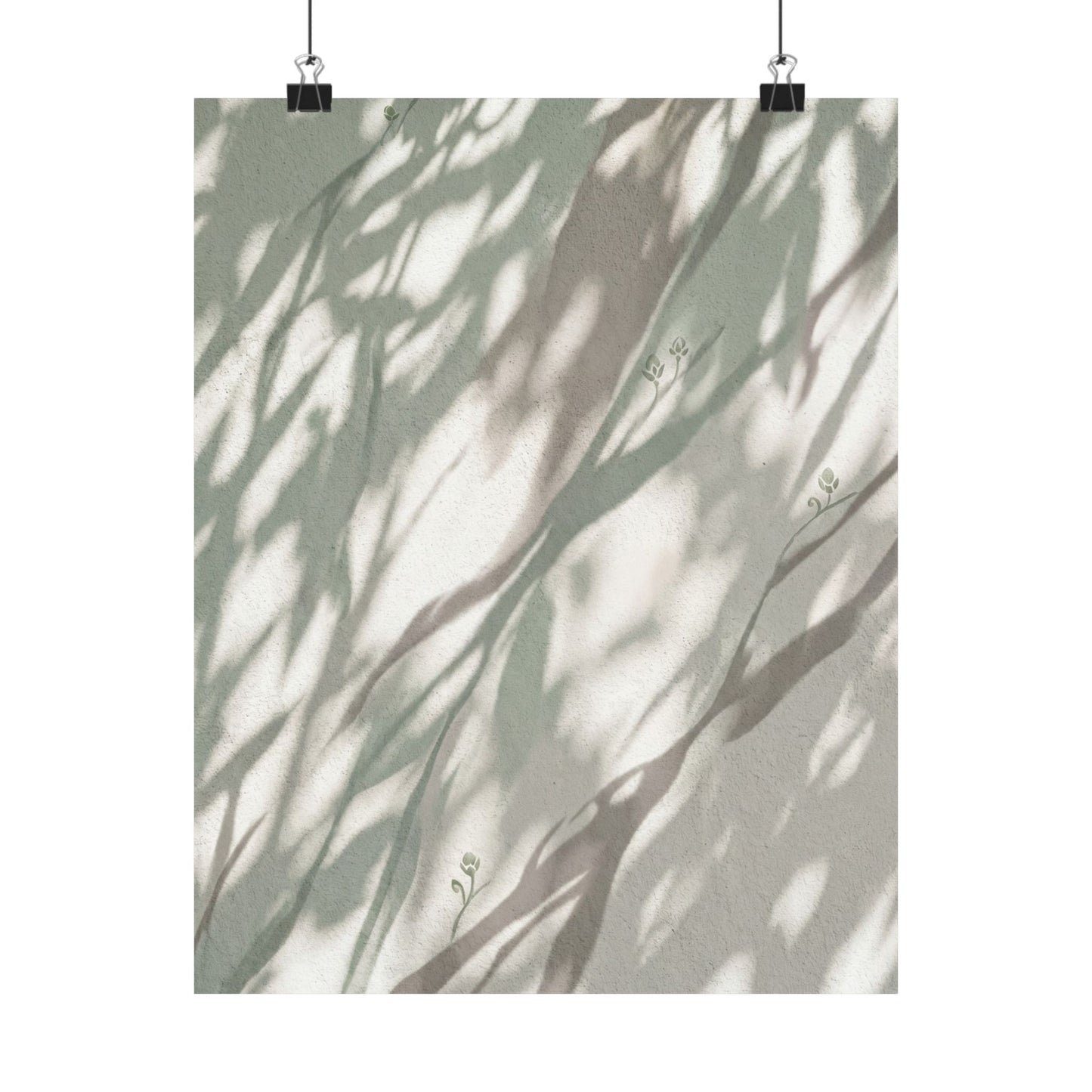 Shadow Play Spring Wall Art Print | Japandi Neutral Design Art Print