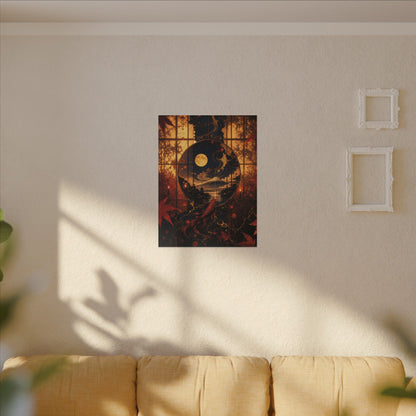 Beautiful Shoji Screen Canvas Art - Gold Vein Kintsugi