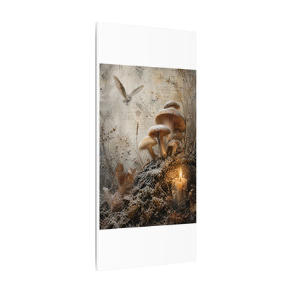 Wild Mushrooms Texture Canvas Art | Elegant Japandi Art