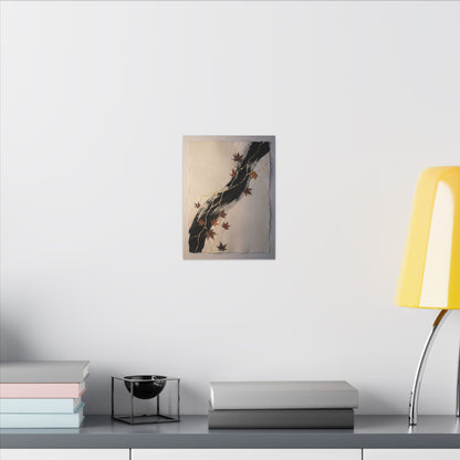 Dawn Ink Brushstroke Canvas Art - Kintsugi Ma