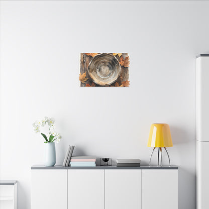 Ma Ceramic Bowl Canvas Art - Japandi Watercolor