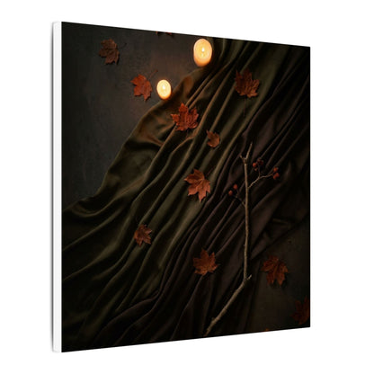 Autumn Silk Drape Moody Minimal Canvas Art | Moody Decor