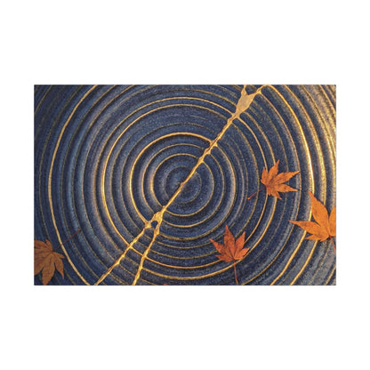Water Ripple Gold Repair Canvas Art | Healing Kintsugi Art Art Print