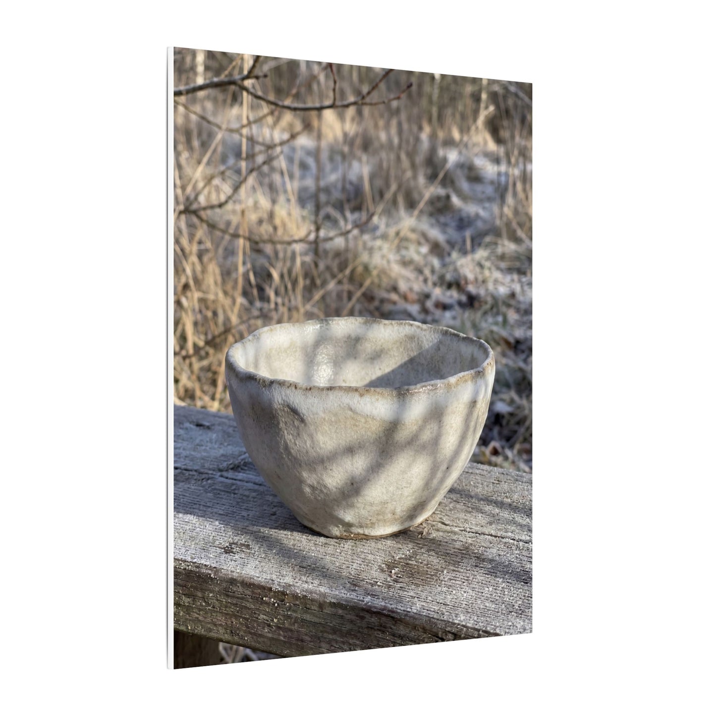 Dappled Ceramic Bowl Canvas Art - Japandi Fukinsei