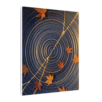Water Ripple Gold Repair Canvas Art | Healing Kintsugi Art